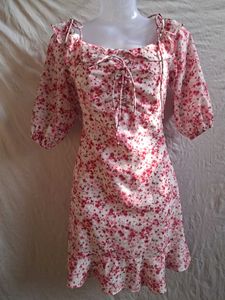Chic Floral Print Mini Dress