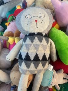 Cute Knit Stuffed Lion Toy