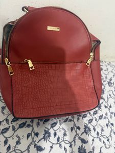 Faux Leather Backpack