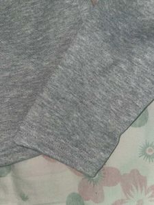 Grey Hello Kitty Long Sleeve Top off shoulder