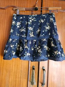 Floral Print Dress with Matching Skirt