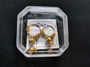 cute  small  gold plated earring