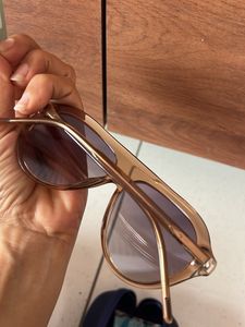 Brown Aviator Sunglasses