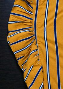 Stylish Striped Yellow Top