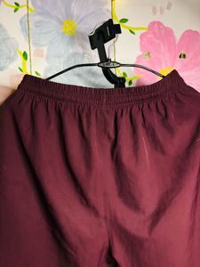 Adidas Burgundy Athletic Shorts