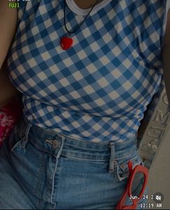 🩵Gingham Tank Top ✨