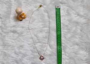 Delicate White stone Pendant Necklace