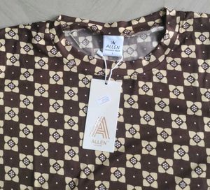 Brown Checkered Pajama Set