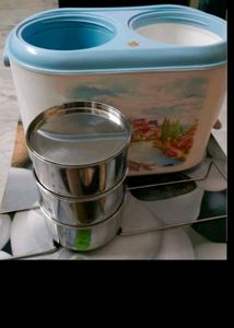 Cello Insulated Steel Tiffin And Water Bottle Case