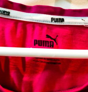 Puma Pink Graphic T-Shirt for women