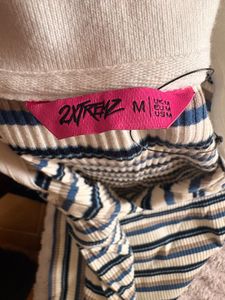 Striped Polo Neck T-Shirt