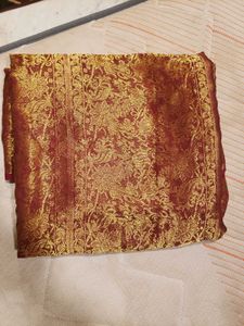 Vibrant Yellow &amp; Red Saree