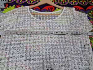 Crochet Crop Top with Tie Detail