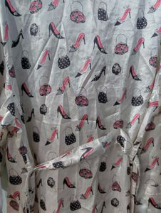 Cute High Heel Print Robe
