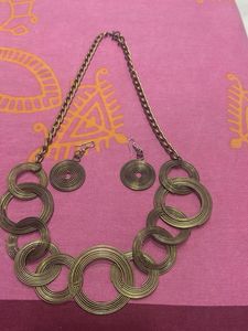 Boho Chandelier Necklace & Earrings Set