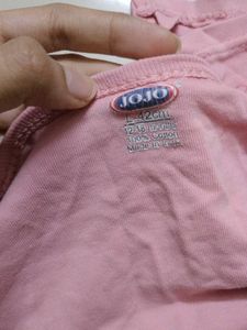 Pack of 2 Cute Baby Girl Pink Printed Onesie