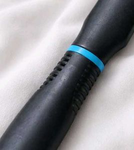 Black Hair Brush with Blue Accent