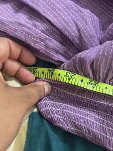 Zudio Purple Smocked Cami Top
