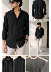 Classic Black Full Sleeve  & checked shir