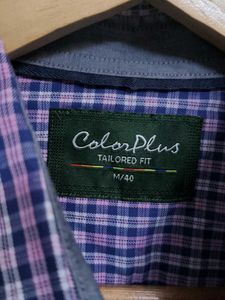 Colorplus Classic Blue Checkered Men's Shirt