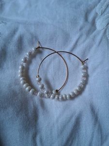 Beaded Hoop Earrings