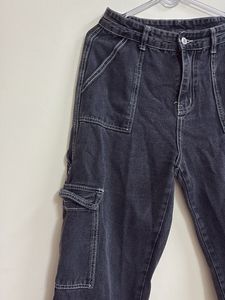 Urbanic black washed Cargo Jeans