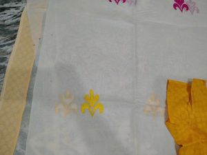 Pure Cotton Embroidery Saree