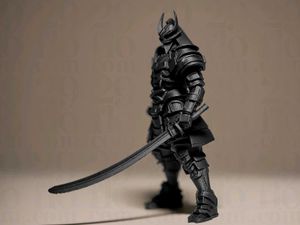 Samurai Armor Figurine – 3D Printed Collectibles