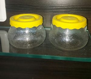 🎊Yera brand glass kitchen storage jars  💝✨set of 2
