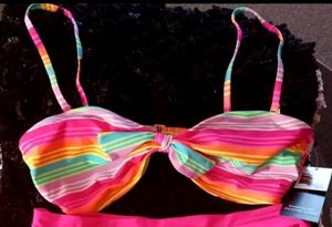 Multicolored Bikini Bra