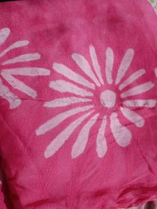 Pink Floral saree