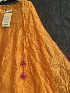 girls, Lehenga with pink and gold embroidery