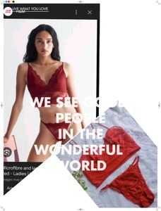 Lace Lingerie Set - Red
