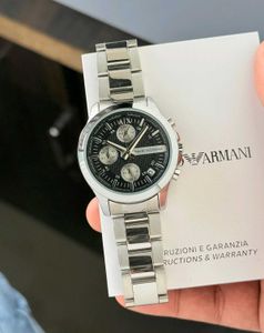 Armani Exchange Silver Chronograph Watch