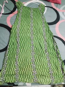 Green Printed  Maxi