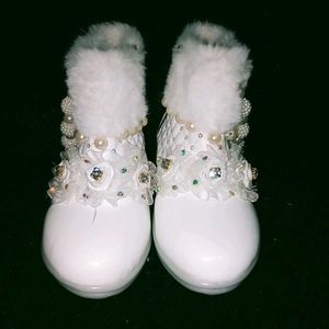 Cute White Baby Shoes