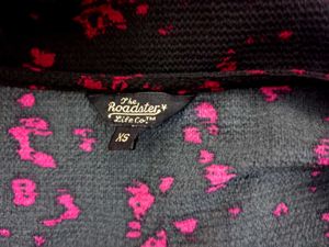 Chic Black Floral Wrap Top