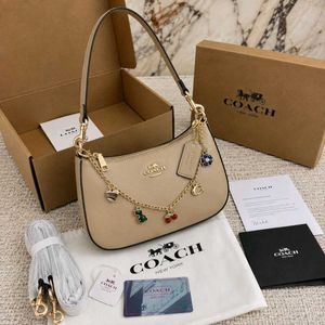 Coach Teri shoulder bag with charm  &amp; box