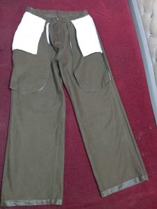 CLOP leather look Wide Leg Pants