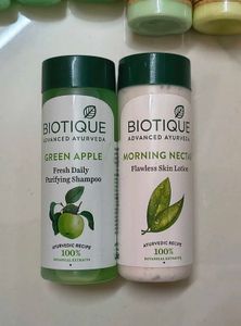 Biotique Green Apple Shampoo & Lotion
