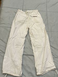 H&amp;M White Parachute Pants