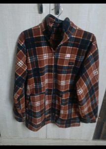 Men's Plaid Fleece Jacket