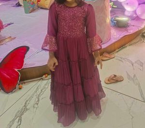Beautiful Girls Maroon Gown