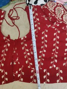 Elegant Maroon Embroidered Saree