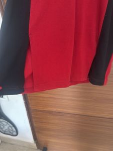 Red &amp; Black Polo Dress