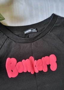 Black "Bonkers" Graphic T-Shirt