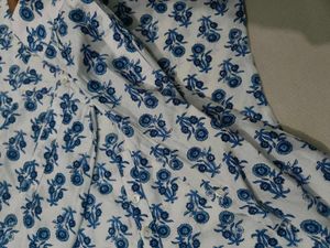 Blue Floral Print Top