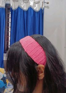 Handmade Pink Crocheted Headband