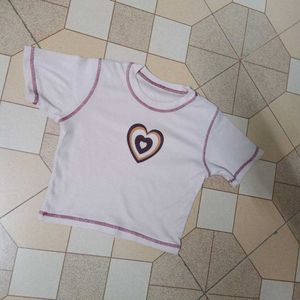 Cute Heart Graphic T-Shirt