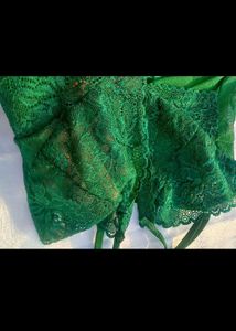 Emerald Green Lace Nightgown